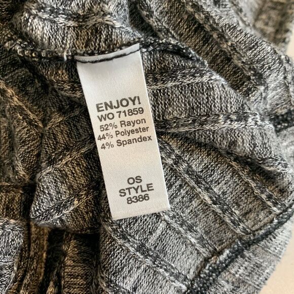 Michael Stars Sweater Womens OS One Size Grey Hidden Snap Buttons Long Sleeve - Picture 11 of 14